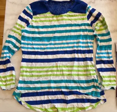 Girls Top Size Youth 10 to 12. Colours Blue, Teal, light Green., View more