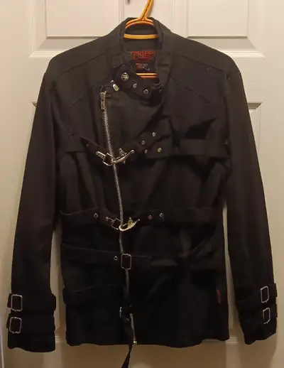 TRIPP NYC GOTH SIDE ZIP BUCKLE JACKET NEW DARK STREETWEAR, View more