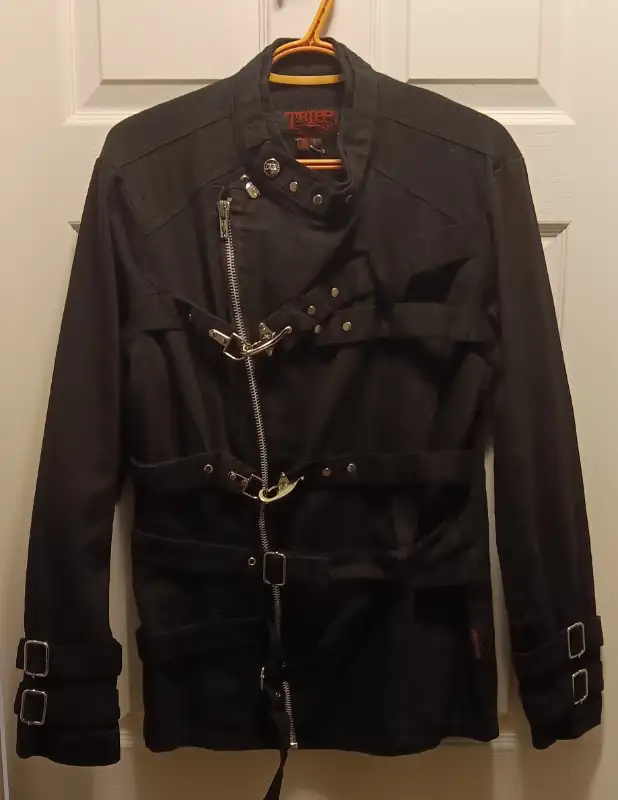 TRIPP NYC GOTH SIDE ZIP BUCKLE JACKET NEW DARK STREETWEAR in Men's in Belleville - Image 2