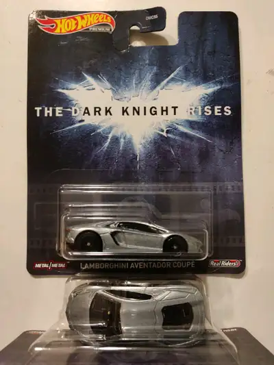 New Hot Wheels Premium Retro Entertainment series Batman The Dark Knight Rises Bruce Wayne Lamborghi...