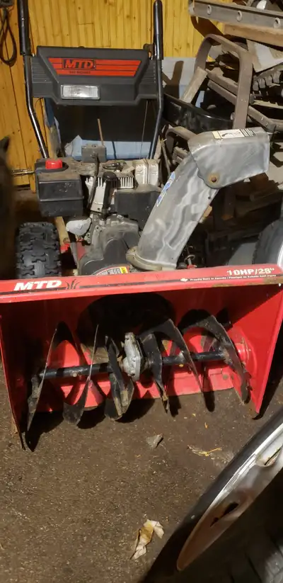 10hp MTD snowblower, View more