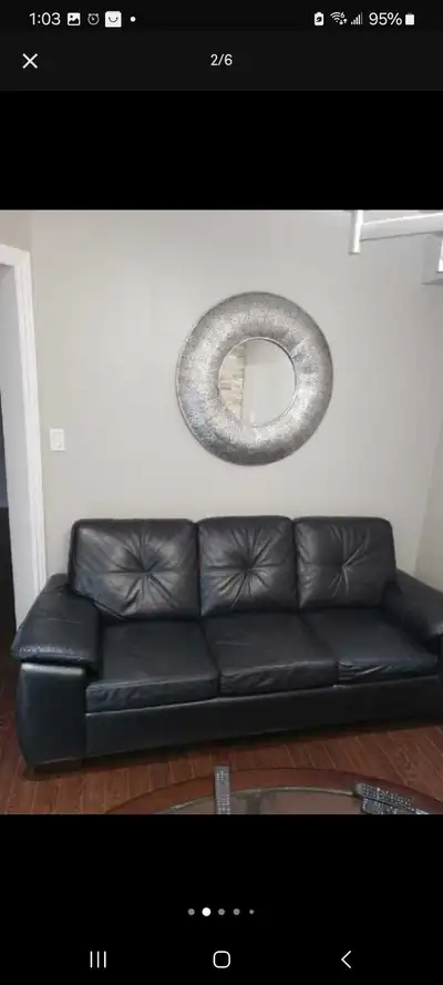 Genuine Leather Sofa, View more