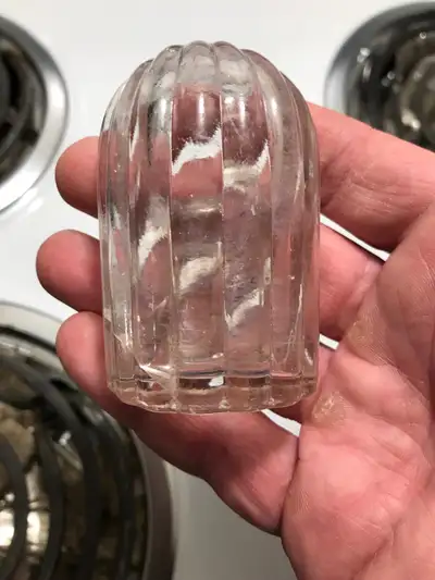 Vintage Art Deco Style Glass Birdcage Feeder., View more