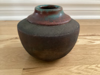 PRICE DROP! “Whitehead Street Pottery Key West” Raku Vase