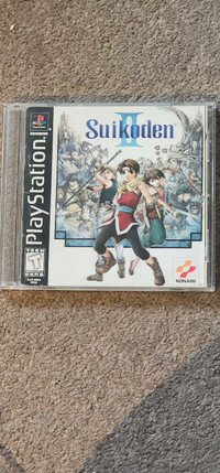 Sony PS1 game Suikoden II with no back insert.