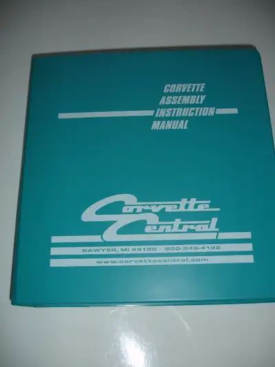 1963 Corvette assembly and owners manual