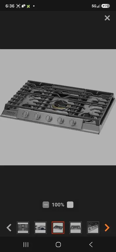 Frigidaire Professional PCFG3080AF Gas Cooktop, View more
