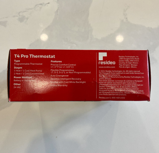 Honeywell Home T4 Pro Programmable Thermostat - Brand New in Heating, Cooling & Air in Calgary - Image 4