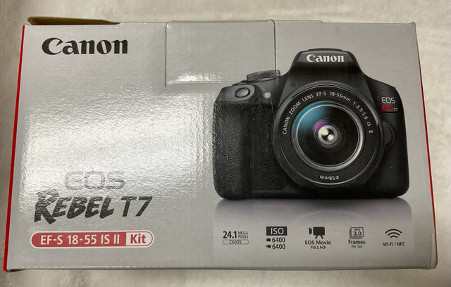 Canon EOS Rebel T7 ef-s 18-55 IS II Kit in Cameras & Camcorders in North Bay - Image 4