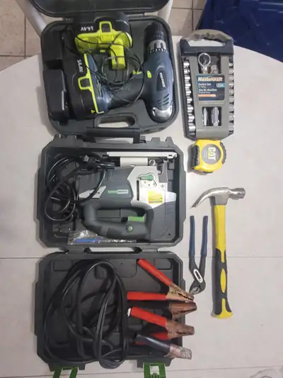 Ensemble d’outils électriques et manuels-Idéal pour bricolage, View more