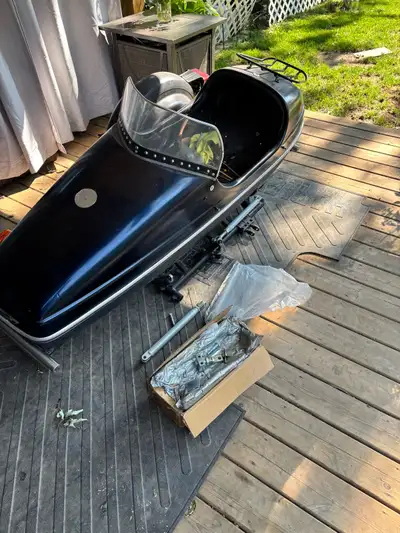 Motorcycle side car comes with all the hook ups. Don’t know what year it is ended up going a differe...