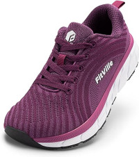 NEW in the box, never worn, Size 7, WIDE runners, purple