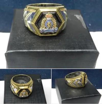 RCMP RING INSCRIBED + BOX, View more
