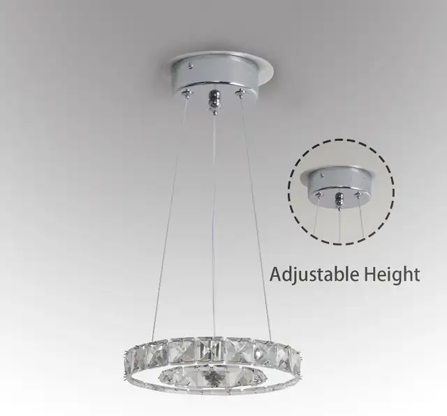 NEW IN BOX: LED Crystal Round Chandelier in Indoor Lighting & Fans in Markham / York Region - Image 5