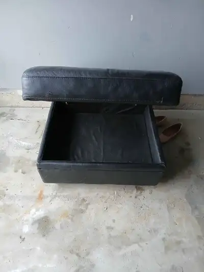 Leather Ottoman, View more