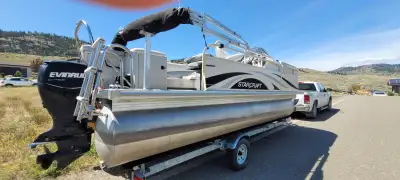 2008 STARCRAFT Elite 20’ Pontoon Boat in good shape, very economical to run and great for cruising &...