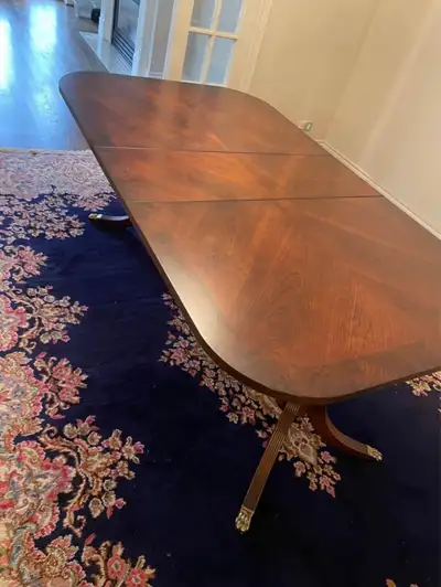 Vintage Chippendale Style Dining Chairs and Table • Chippendale furniture was distinguished from ear...