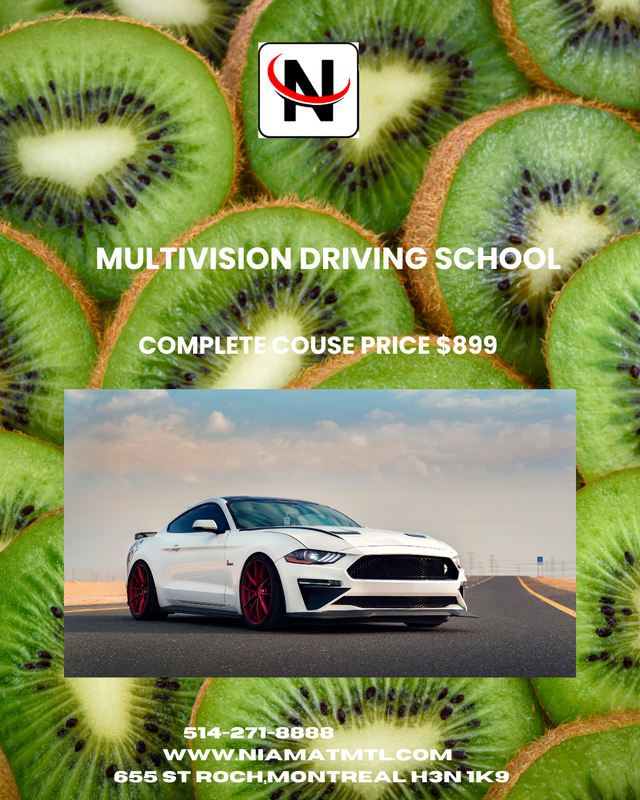 Class-5, car Driving full course with SAAQ approved school.64645243884546122