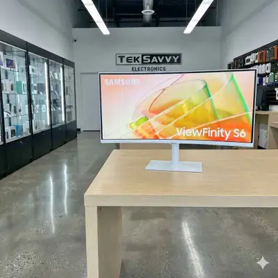 Samsung 34" Curved WQHD Monitor (100Hz) - Warm White - Brand New, View more