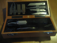 Couteau X-ACTO avec plusieurs lames, pince et boîtier. NON NÉGOC