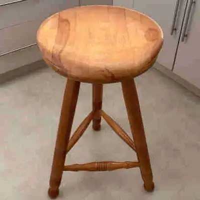 Wooden bar stool, View more