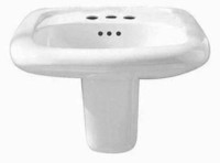 American Standard Murro Single Hole Wall Hung Bathroom Sink and