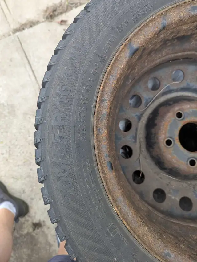 205/55R16 Winter Tires on Steel Rims – Set of 4 in Tires & Rims in Oshawa / Durham Region - Image 3