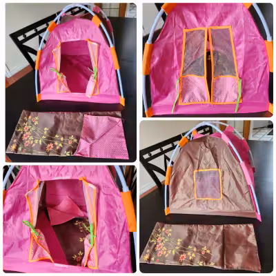 18 inch doll tent & sleeping bag. Pick up in Kitchener, $15 for both