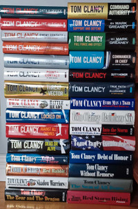 Tom Clancy hardcover books