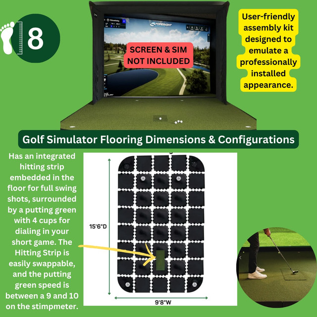 Golf Simulator Flooring and Indoor Putting Greens in Golf in Oakville / Halton Region - Image 4