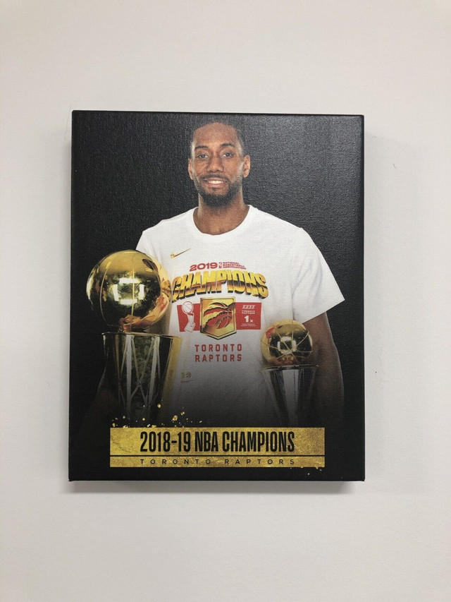 Kawhi Leonard Canvas Mounted Print 8” x 10” x 1” Frame in Arts & Collectibles in Mississauga / Peel Region - Image 2