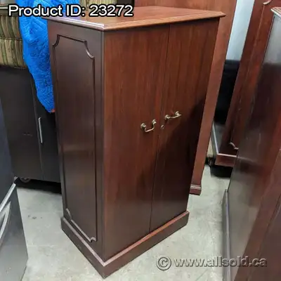 Dimensions: approx. 30" W x 20" D x 56" H Good quality storage cabinet fit for an executive office C...