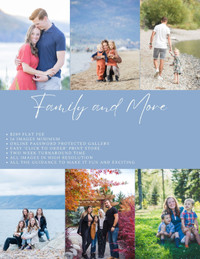 Photoshoot: Family, Maternity and more! $289