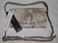 Aimee Kestenberg Crossbody Leather Wallet Removable Chain Strap