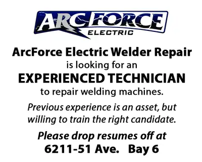 Welder Repair Technician Needed, View more