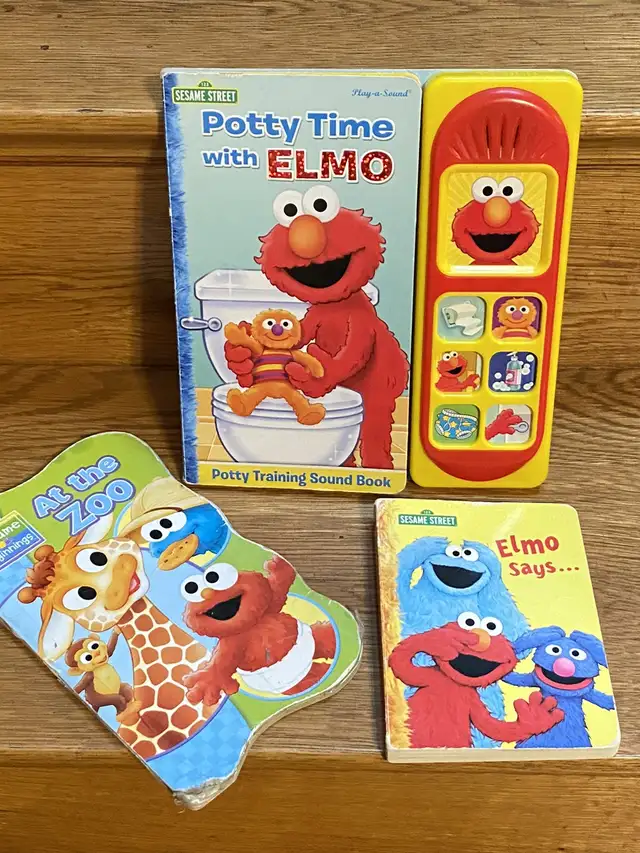 3 Elmo Sesame Street baby board books (1 with sound too!) in Children & Young Adult in Oshawa / Durham Region - Image 2