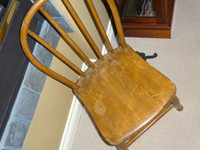 CHAIR: child-sized,  vintage, rounded back. excellent condition