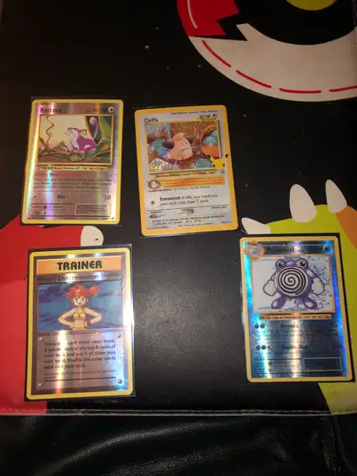 rare reverse holos 2016 and a one of a kind 1999 baby cleffa, View more