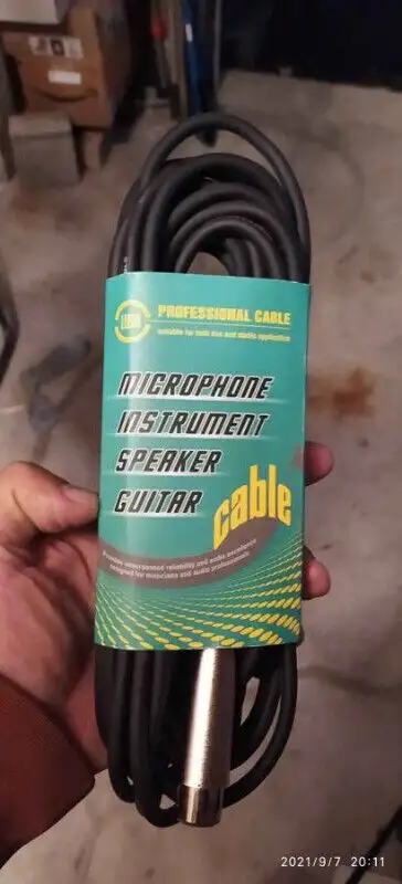Microphone Cable - 25 ft length Leem CMH-25 High-Z Microphone Cable New! Firm! Local pickup! Length:...