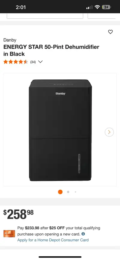 Danby Dehumidifier, View more