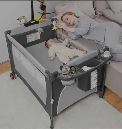 Baby Bedside Sleeper, 5-in-1 Pack and Play, View more