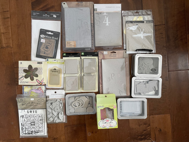 Misc. chipboard supplies lot #1 in Hobbies & Crafts in Moose Jaw