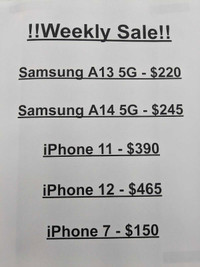 Weekly phone sale