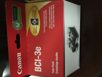 Canon twin pack black ink for BCI-3e printer