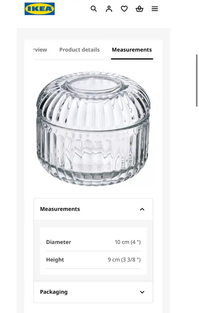 IKEA SILVTJÄRN Glass Container533465118204897283