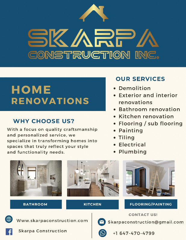 Home Renovation Services in Renovations, General Contracting & Handyman in City of Toronto