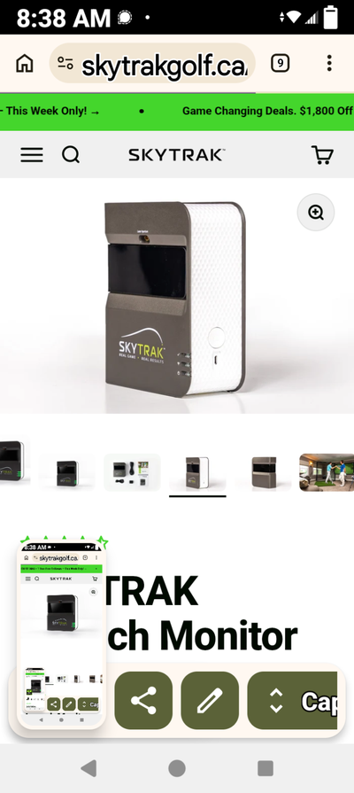 SkyTrak Launch Monitor, View more