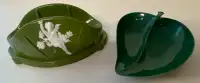 Vintage Plastic Angel Soap Dish (Trelawney) and Leaf Tray