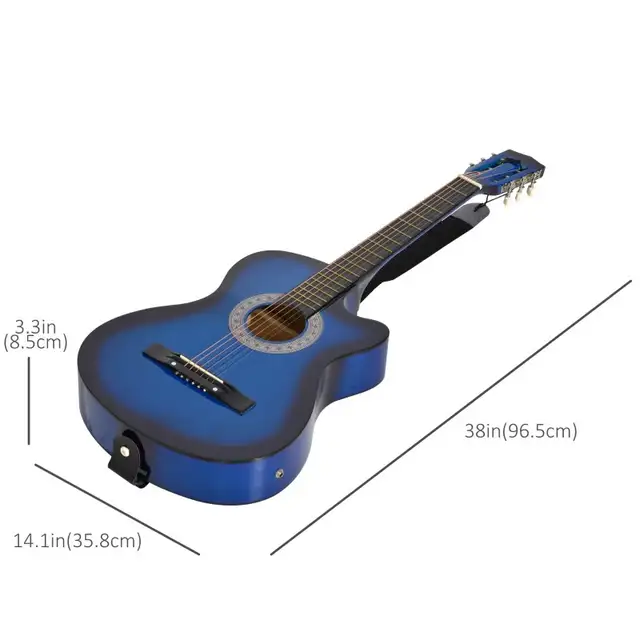 Premium gloss 38" Full Size Classical Acoustic Electric Guitar  in Guitars in Markham / York Region - Image 3