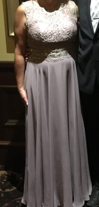 Mauve May Queen Evening Gown (Mother of the Bride)